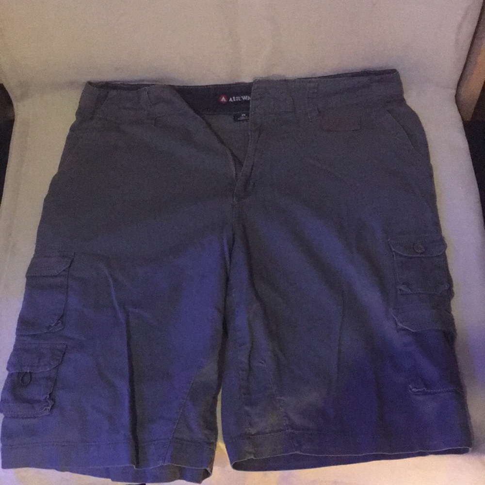 Grey plain shorts